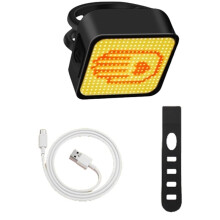 USB-Wiederaufladbare LED-Fahrradrückleuchte, Wasserdicht, Fahrradrücklicht, Warnleuchte für Mehr Sicherheit Beim Radfahren