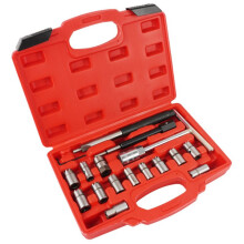 17PC Injector Cutter Cleaner Tool Set Carbon Remover Clean Repair Tool Automotive Accessories