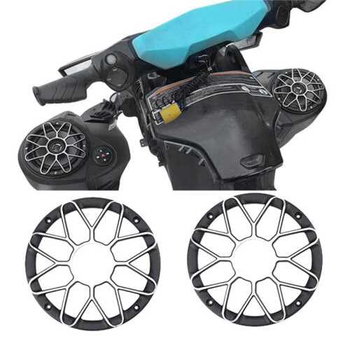 2 Peças de Capa Protetora de Alumínio para Subwoofer de 6,5 Polegadas, para  A Motor ou Carro. 2