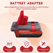 Battery Adapter for 18V Battery Converter Work Compatible with V6/V7/V8 Series Lithium Tool Batteries Adapter
