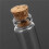 160Pcs 11X32mm Tiny  Empty Clear Cork Glass Bottles Vials 2Ml 7