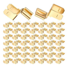 50 Pces Piggyback Spade Conectores de Desconexão Rápida Adaptador Elétrico de 3 Vias, 1/4 Polegada 2 Macho e 1 Abas Fêmea