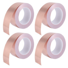 4X Copper Foil Tape 50mm x 30M for EMI Shielding Conductive Adhesive for Electrical Repairs,Snail Barrier Tape Guitar