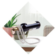 Novelty Pearl Necklace Wine Rack, Artificial Pearl Necklace Floating Wine Rack, Metal Hanging Suspended Red Wine Rack