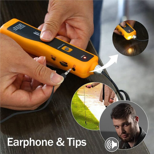 1set High Quality Network Cable Tracker, Digital Signal Network Cable Tester, Anti-Interference and Noise Free 1