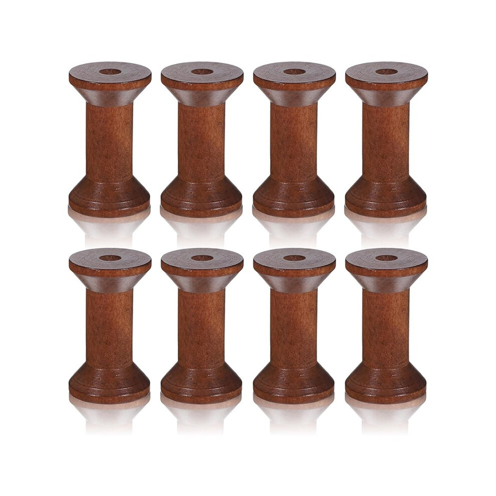 8Pcs 2" Wooden Spools Of Crafts Empty Natural Wood Thread Spools Bulk Empty Thread Spool Antique Wood Spool 6033987328380