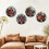 4-Pack Halloween Castle Embroidery Kit for Beginners: Fall Pumpkin and Black Tree Bat -Stitch Kit 2
