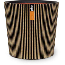 Konischer Vase - CAPI EUROPE - Groove NL - 45 x 41 cm - Schwarz/Gold