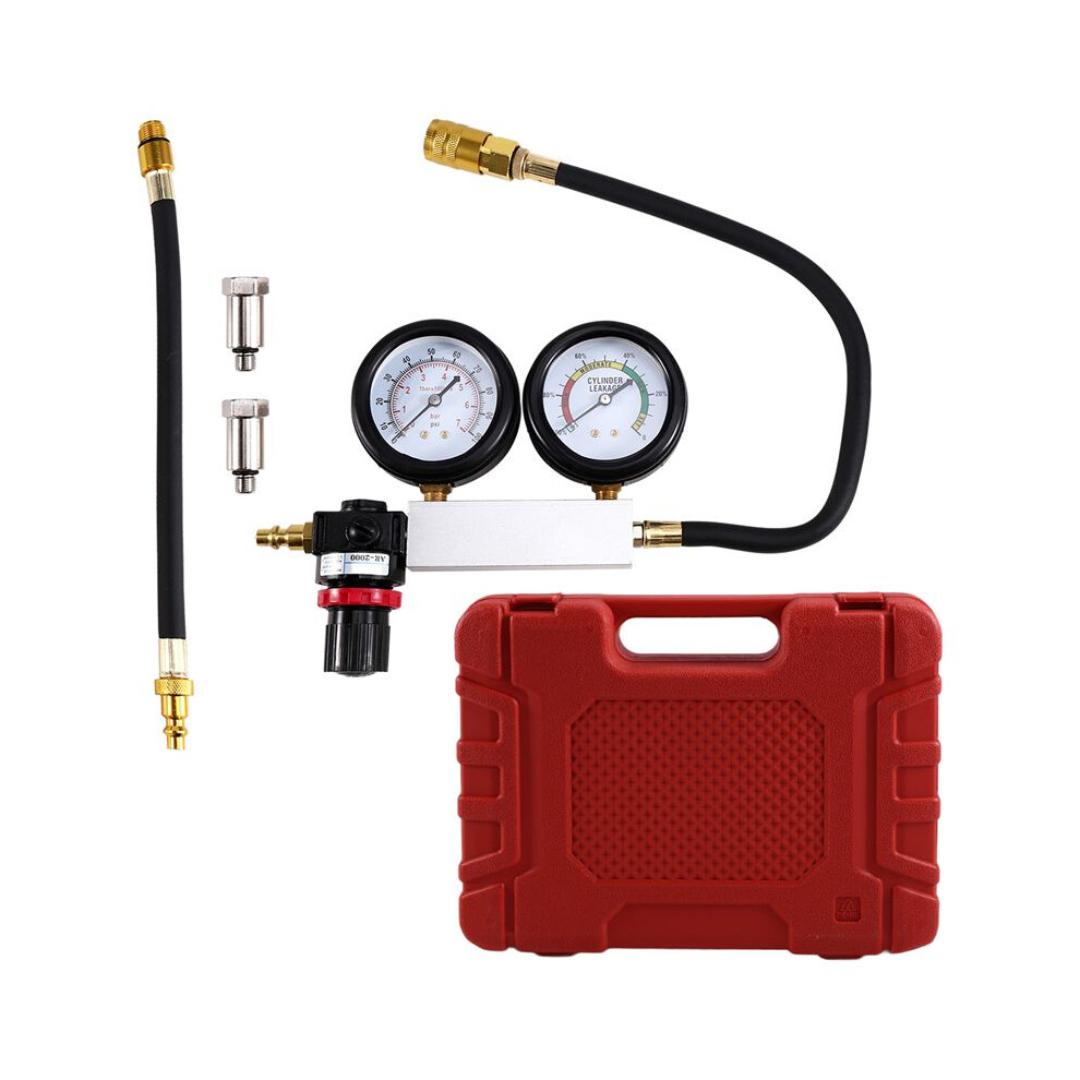 Photos - Car Service Station Equipment Cylinder Leak Down Tester Tool Gasoline Engine Compression Leak Down Tester Set TU-21 Cylinder Detector with Dual Gauges