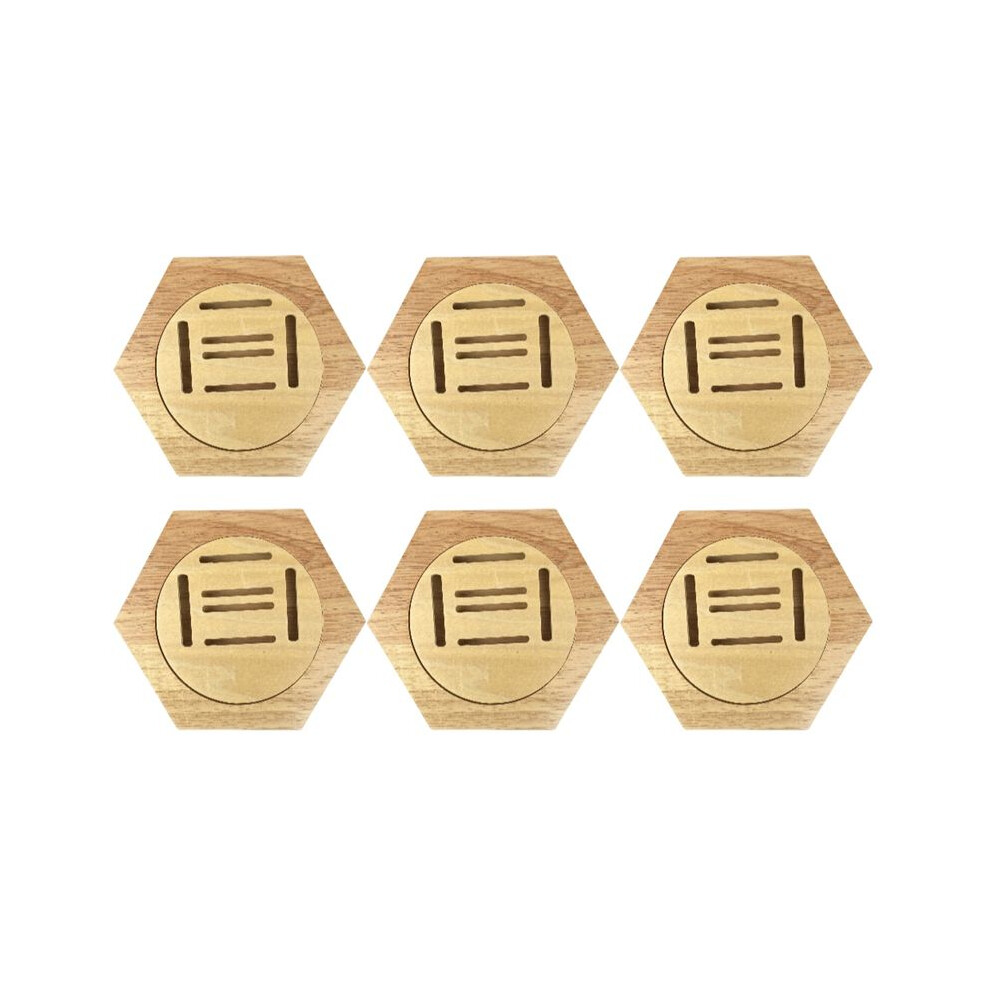 Simple Wooden Medal Rack Hexagonal Wall Medal Rack Decorative Wall Mount Bedroom And Living Room Medal Storage Rack 6033045724314
