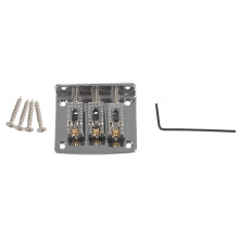 3 String Guitar  String Bridge Bridge Pull String Hard Tail Guitar Bridge Tail 3 String Guitar Replacement Silver