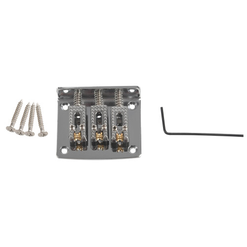 3 String Guitar  String Bridge Bridge Pull String Hard Tail Guitar Bridge Tail 3 String Guitar Replacement Silver