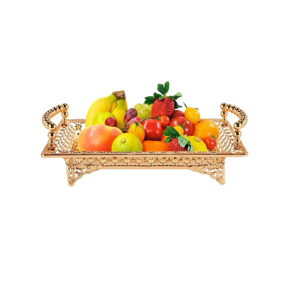 European Delicate Fruit Plate, Luxury Tray, Fruit Plate, Home Cake Tray Gold 6031300616435