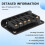 Hardtail Guitar Bridge Body Through per 6 Parti Elettriche Nero 5