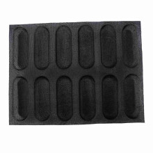 Silikon Pfanne Antihaft Perforierte FranzöSische Brot Form, Hot Dog Formen, Back Folie Matte Brot Form
