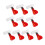 Chicken Drinking Cup 10 Pieces Automatic Drinker Drinker Red Plastic Duck Bird Quail  Hen Drinker Bowl 1