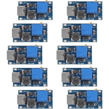 10pcs MT3608 Adjustable Step Module Voltage Regulator Type-C 2V-24V to 5V-28V 2A Step- -