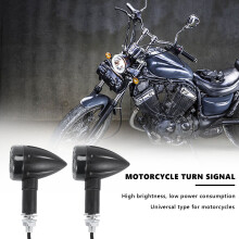 2Pcs Señal De De La Motocicleta 6Led Indicador Locomotora Universal Señal De