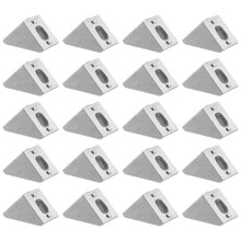 20Pcs 2020 Ángulo De Montaje en Esquina Aluminio 20 X 20 L Conector Soporte Sujetador Match Use 2020 Industrial Aluminium Profile