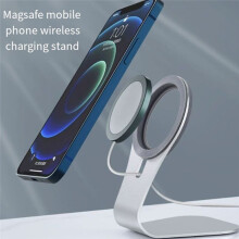 Magnetiskt Mobilladdarställ Magnetiskt Telefonställ Aluminiumlegeringsställ Snabbt Trådlöst Laddningsställ