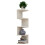 Wall Mounted Corner Storage Rack Classic Wall Rack 5 Layers Semicircular Partitions for Bookshelf Storage Decoration B 1