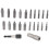 Damaged Screw Extractor Set,22 PCS Stripped Screw Extractor Kit, HSS Broken Screw Remover Set with Bit & Socket Adapter 1