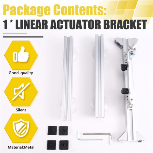 DIY Linear Actuator Bracket Adjustable Angle Linear Reciprocating Motor Bracket Foldable Stand with Suction Cup 1