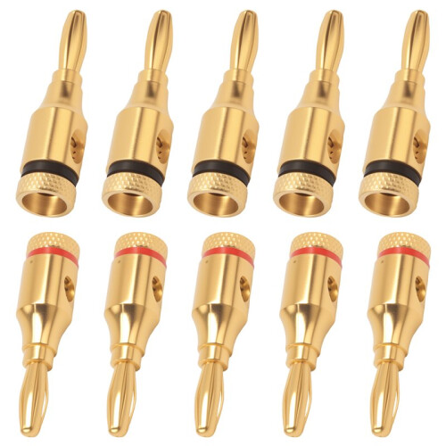 Prises Banane, Connecteurs, Type a Vis Ouverte, 5 Paires
