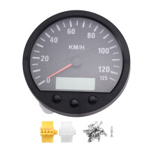 Newest Universal 140mm Diameter Truck Speedometer Odometer 0-125km/H with Backlight 9-36V
