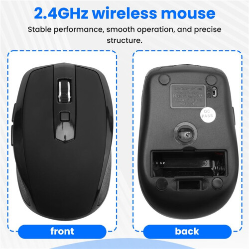 Type-C 2.4Ghz Wireless Mouse Available With Usb C Receiver For  Pro And Chromebook Black 1