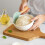 Rice Spoon Non-Stick Kitchen Tools with Wooden Handle Vertical Serving Spoon Spatula Suitable for Kitchen Cooking B 4