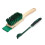 Mower Deck Scraper with Ergonomic,Long Handle Scraper and Stiff Bristle Brush,Cleaning Tool for Gardening 1