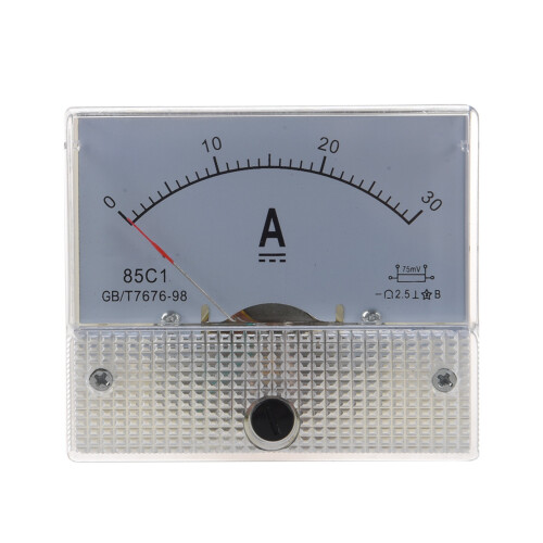 85C1 Analog Current Panel Meter  30A AMP Ammeter