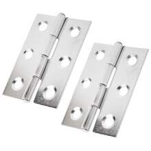2pcs Stainless Steel 2 Inch 4.4x3.1cm Cabinet Door Hinges Hardware