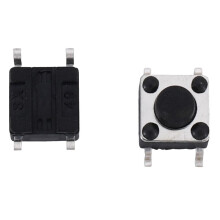 50 Pcs 6x6x5mm 4-Pin DIP Through Hole Momentary Tactile Push Button