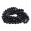 Collar Cadena del sueter larga de perla falsa de moda - negro 1