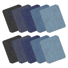 20 Stuks Strijkbare Denim-Patches voor Binnen- en Buitenkant van Jeans, Sterk Klevende Strijkpatches voor Kledingreparatie