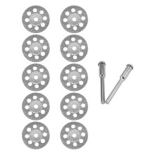 10 St TillbehöR 20 mm Diamantkapskiva för Metallslipskiva MinicirkelsåG för Borr Roterande Verktyg