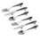 6 PCS Knife Spoon Fork Kitchen Cabinet Closet Drawer Pull Handles Knobs 3-Inch Center to Center (Silver) 1