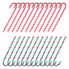 48Pcs Christmas Plastic Fake Candy Canes Twisted Toy Crutch for Christmas Tree Hanging Decorations