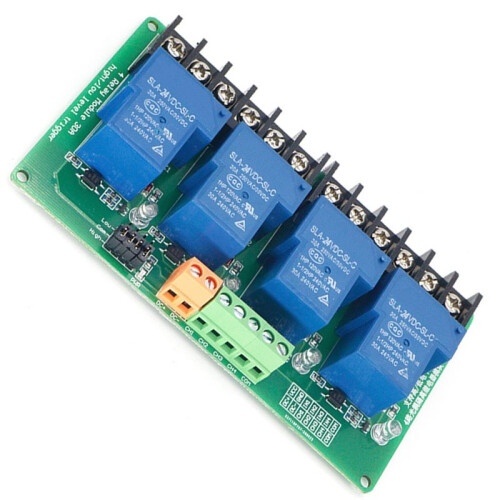 Module Relais 4 Canaux 30 A 5 V CC pour Automates Programmables et Automatisation Industrielle 2