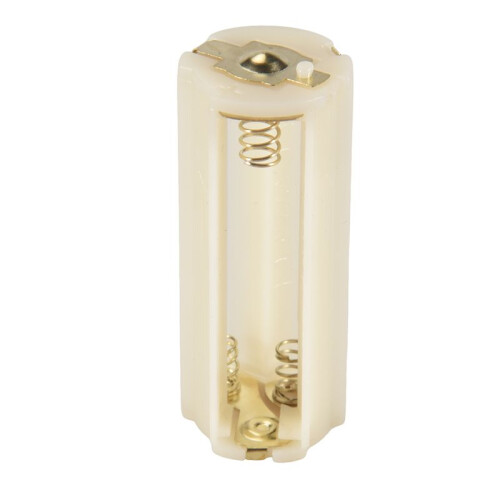 Flashlight Cylindrical 3 x AAA Battery Plastic Holder Box 5Pcs 2