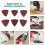 60pcs Triangular Hook and Loop Triangle-Sandpaper, Fit 3-1/8 Inch Oscillating Multi Tool Sanding Pad, Assorted 40 60 80 100 120 240 Grits 3