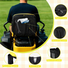 Lawn Mower Cover for X350 X380 Water-Resistant Non-Slip Tractor Protector with Storage Pockets