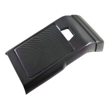 Pour Santa Fe MX5 2024 Fibre de Carbone Voiture Arrière Évent Cadre Garniture Anti-Coup de Pied Accessoires