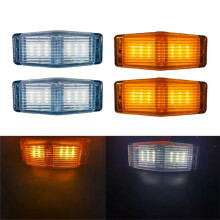 2 Unidades de Luzes Marcadoras LED Dianteiras Lâmpada Indicadora de Queimador Duplo para para para Truck Lorry Front Grill Light