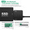 Cabo Adaptador  para USB 3.0 para Disco Rígido SSD HDD  III de 3,5/2,5 Polegadas, Conversor de Disco com Suporte para Plugue UE UASP 3