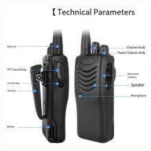 Ricetrasmettitore Portatile UHF TK-3000 A 16 Canali, 5 W, Walkie Talkie Portatile, Radio Bidirezionale TK3000, Spina UE UHF TK-3000