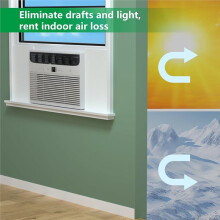 Panneaux Isolants Latéraux pour Climatiseur de Fenêtre, Joint D'Étanchéité Été/Hiver, Installation Facile, 25,4 cm (H) X 43,2 cm (L)
