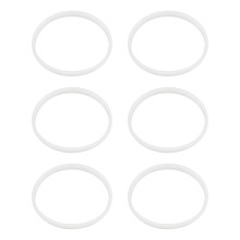 6 Pack Rubber Gaskets Replacement Seal White O-Ring for Juicer Blender Cups Replacement Parts Seals BL770 Small